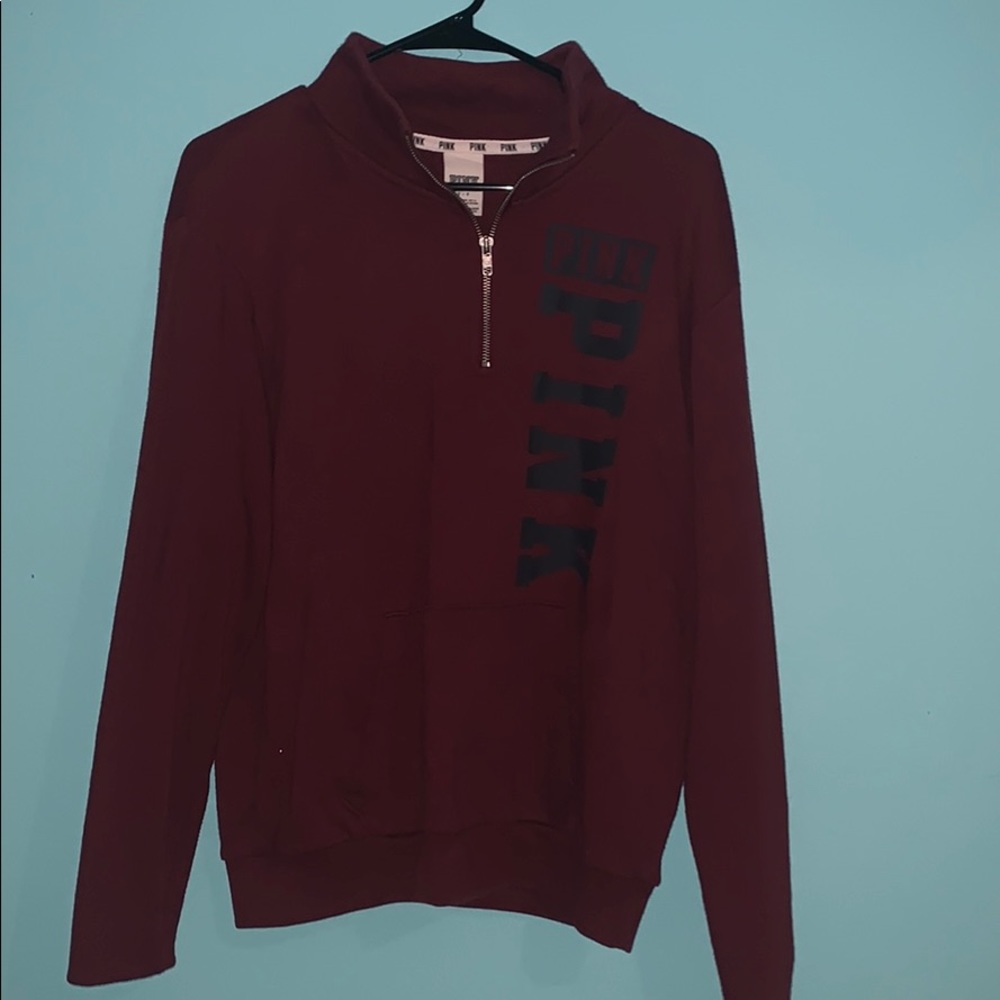 Maroon Pink quarter zip